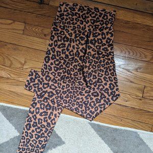 Beach Riot Leopard Print Leggings - Small